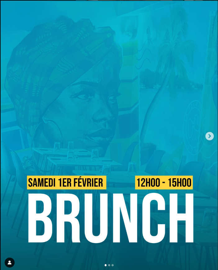 Post Instagram du brunch de L'antillanité Bar